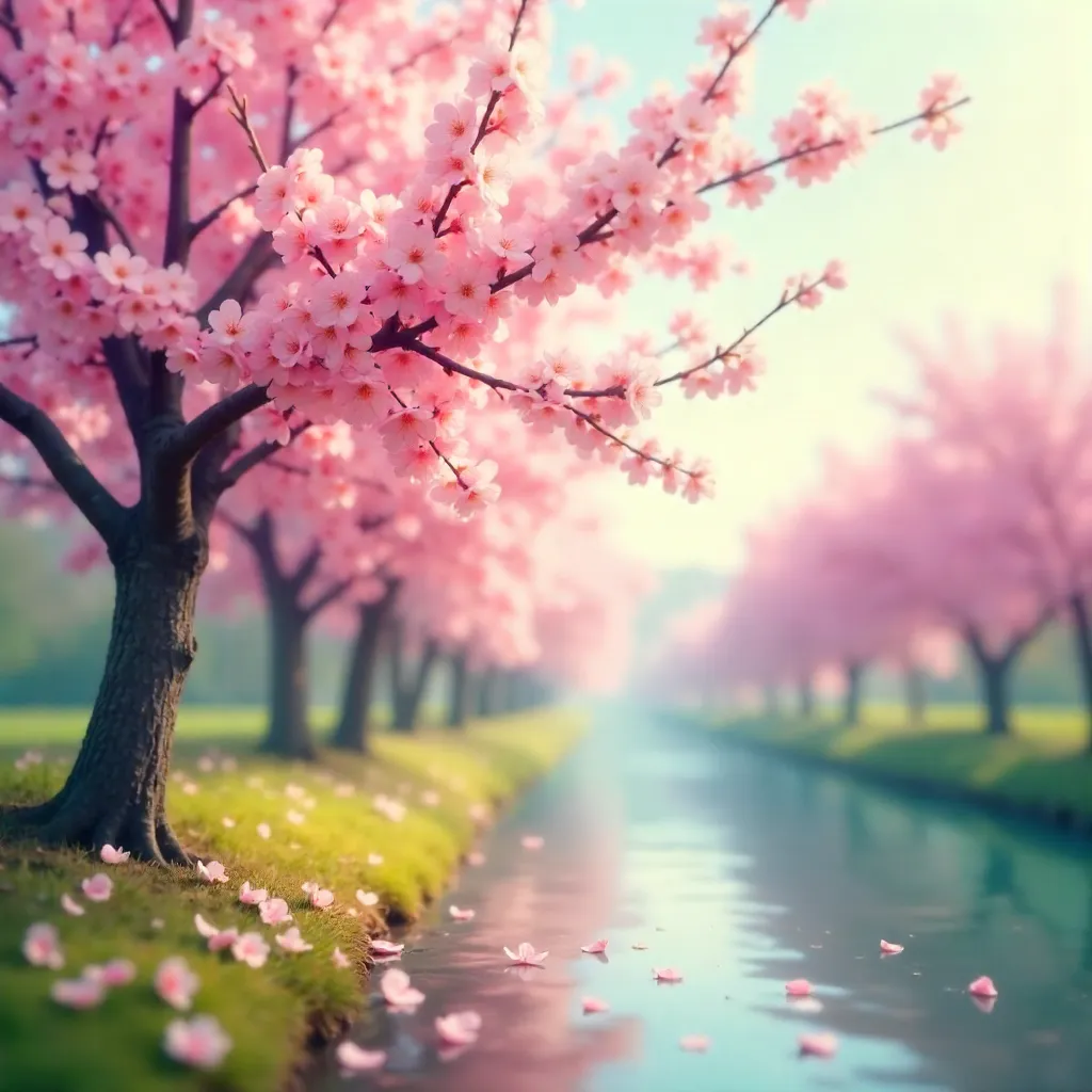 Blossom Blur: Abstract Spring in Pink