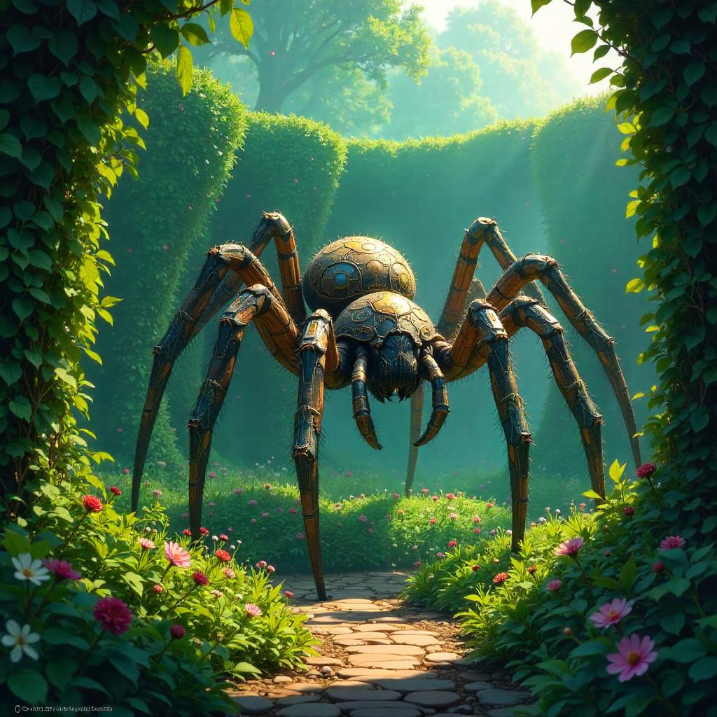 Spider in a Hedge Maze – Concept Art