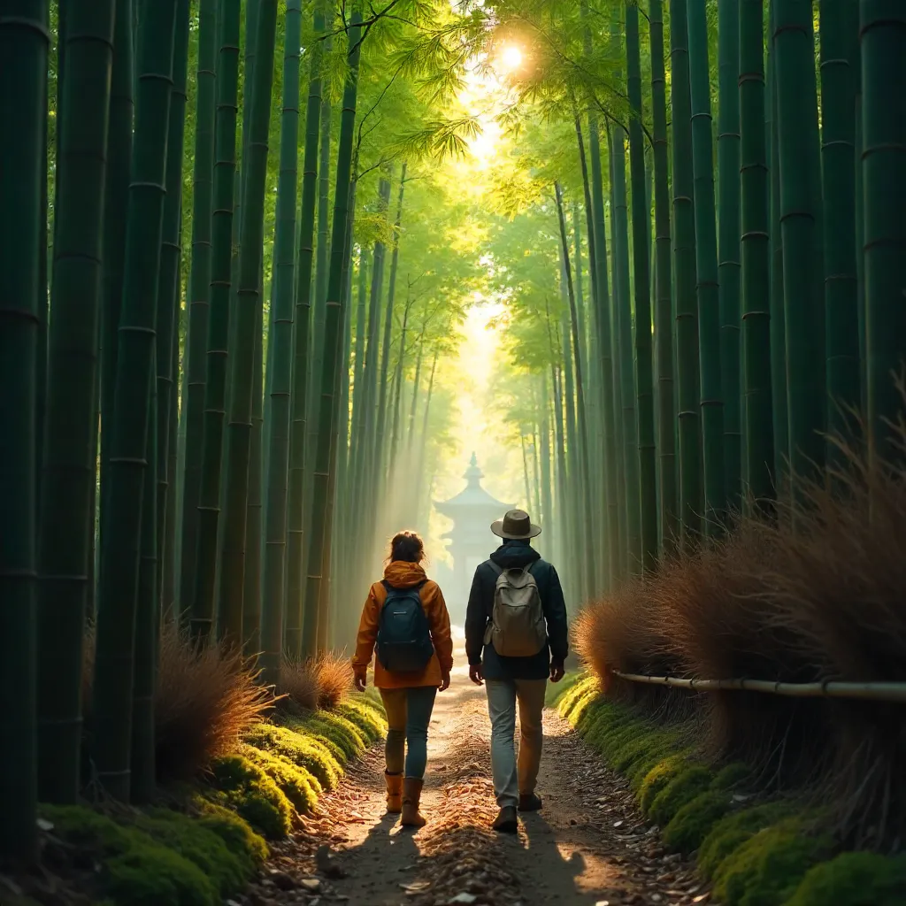 Hiking Through Kyoto's Bamboo Grove