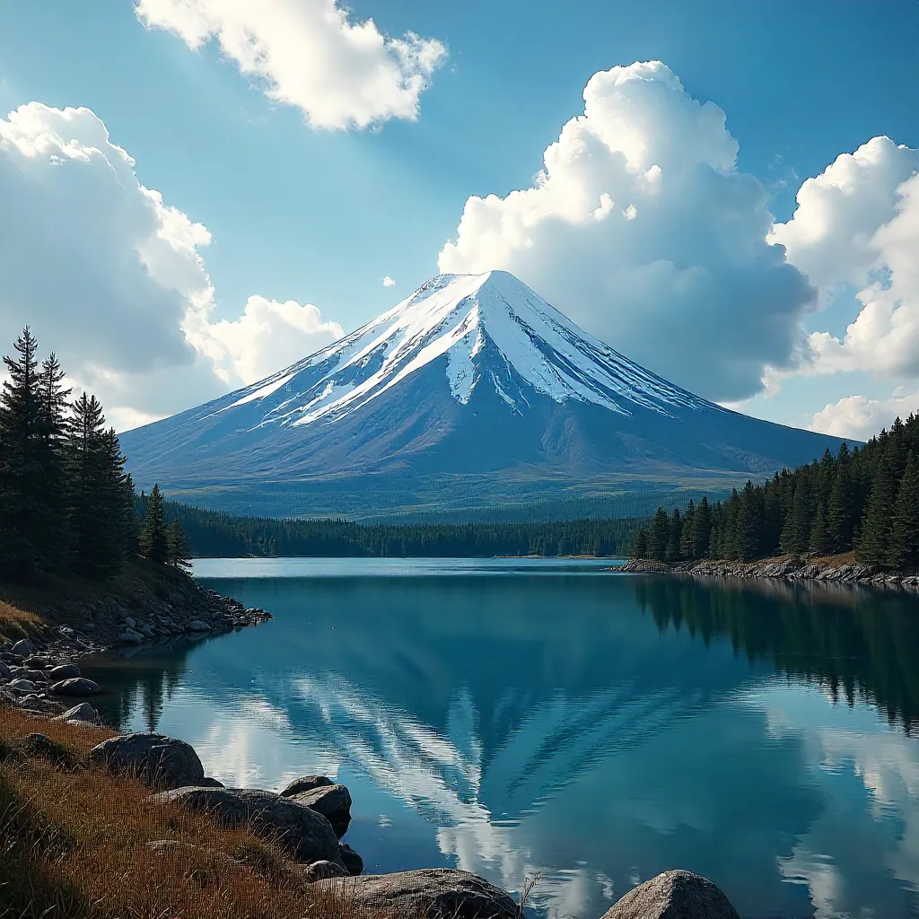 Mt Yotei Snowy Majesty Under Dramatic Clouds