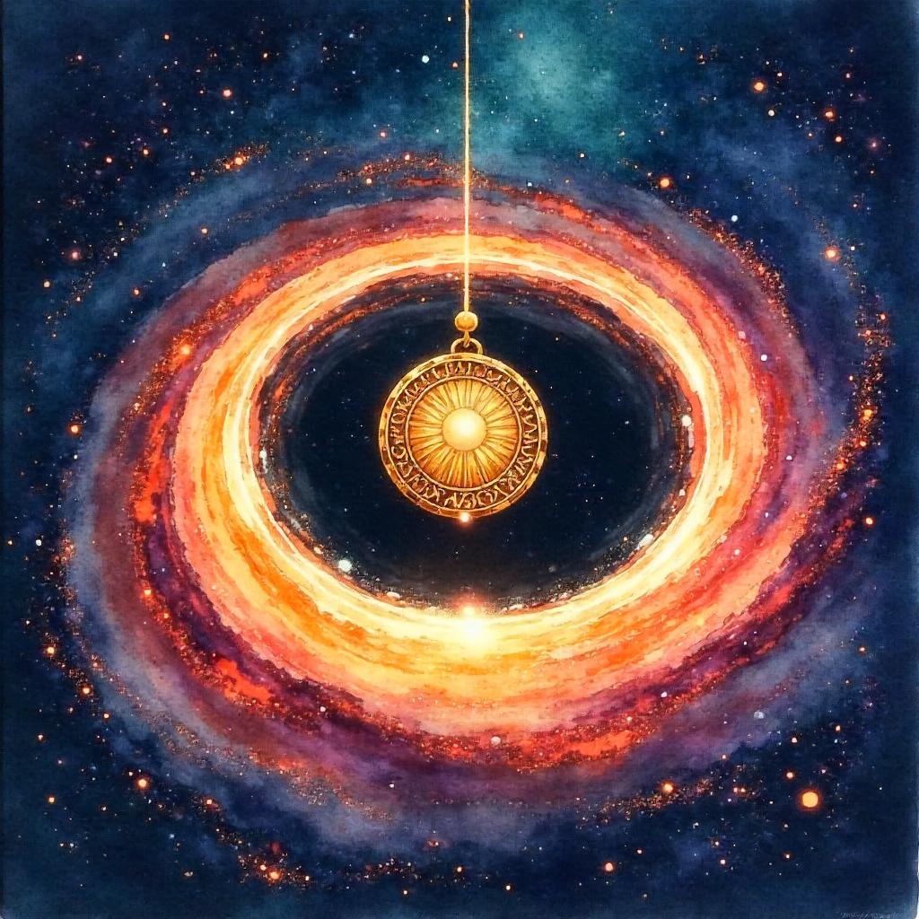 Sacred Relic at the Edge of a Black Hole