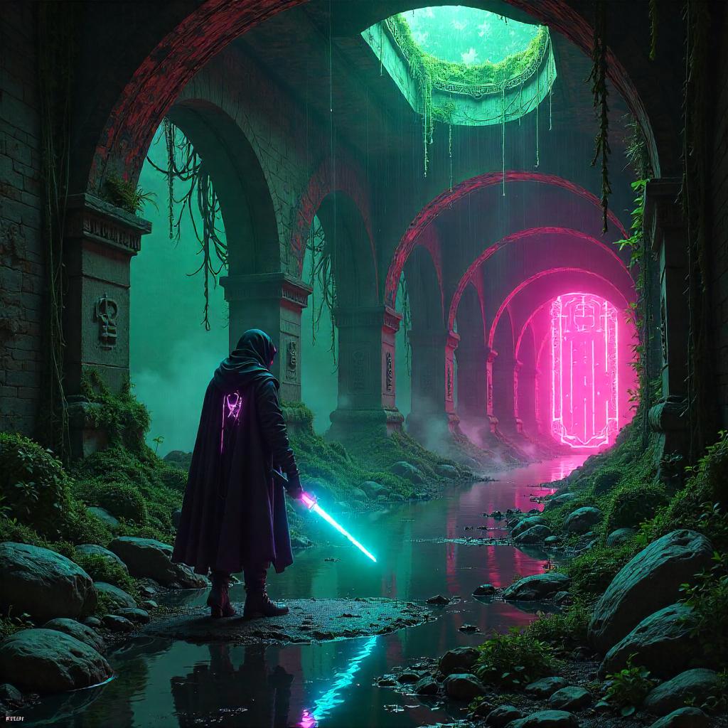 Neon Jungle Catacombs: Cyberpunk Ruins