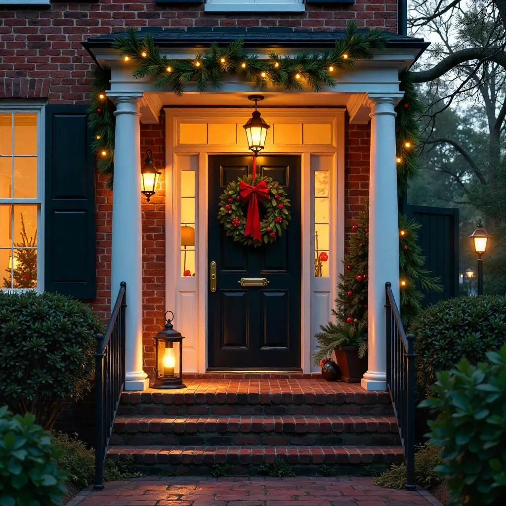 Charleston Entryway Christmas Wreath