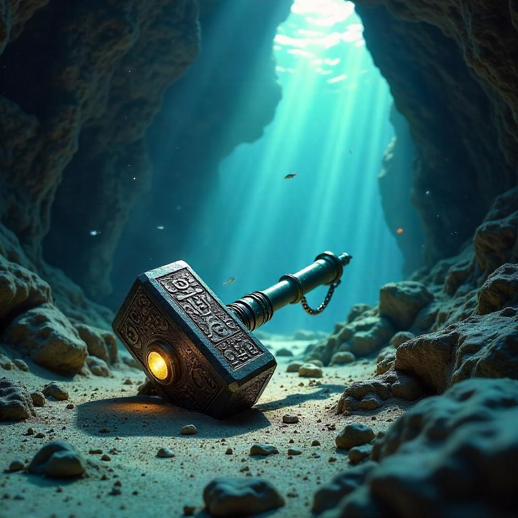 Divine Hammer in an Underwater Cave
