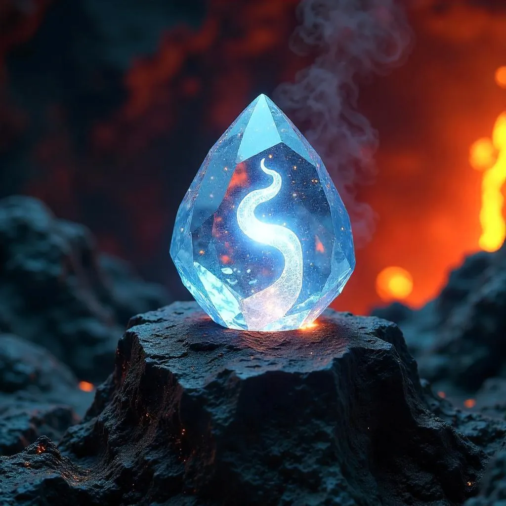 Soul Gem by a Molten Lava Flow - Photoreal