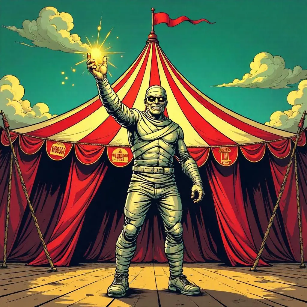 Mummy in a Circus Tent: Comic Showdown