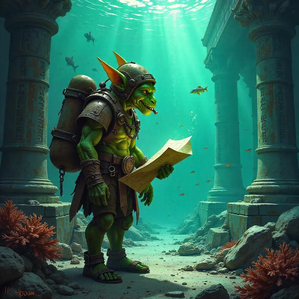 Goblin Concept Art in Atlantis: Submerged City