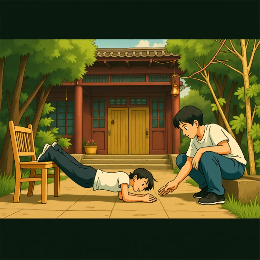 Jackie Chan and Jaden Smith in The Karate Kid (2010) - Anime style