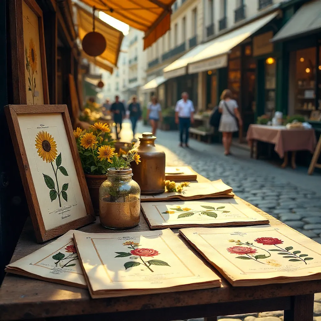 Botanical Prints at a Parisian Flea Market