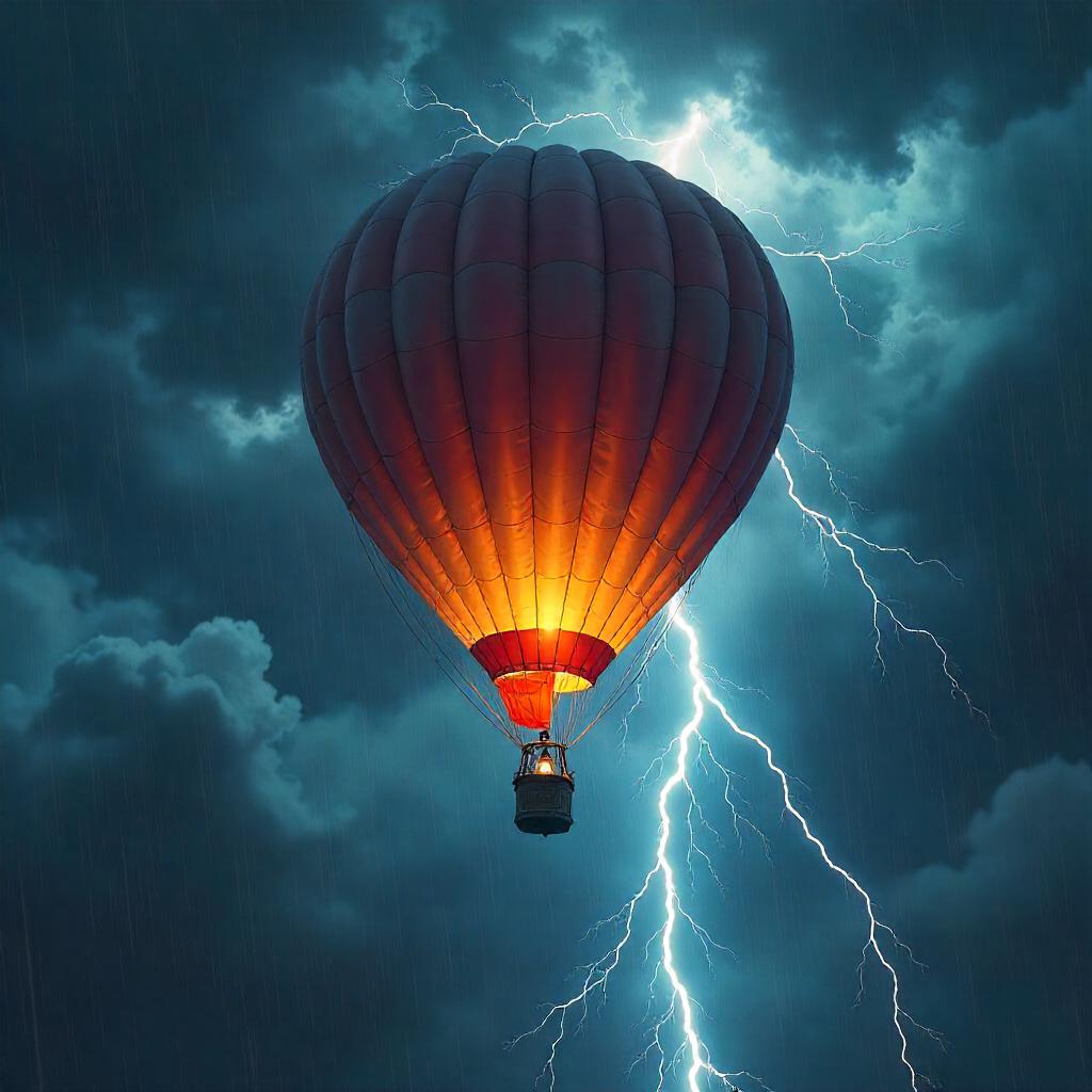 Thunderstorm Concept Art: Balloon in the Storm
