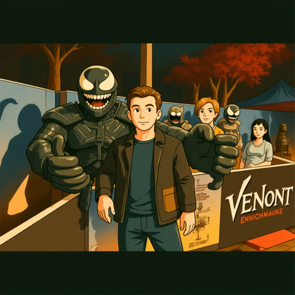Tom Hardy at an event for Venom: The Last Dance (2024) - Ghibli style