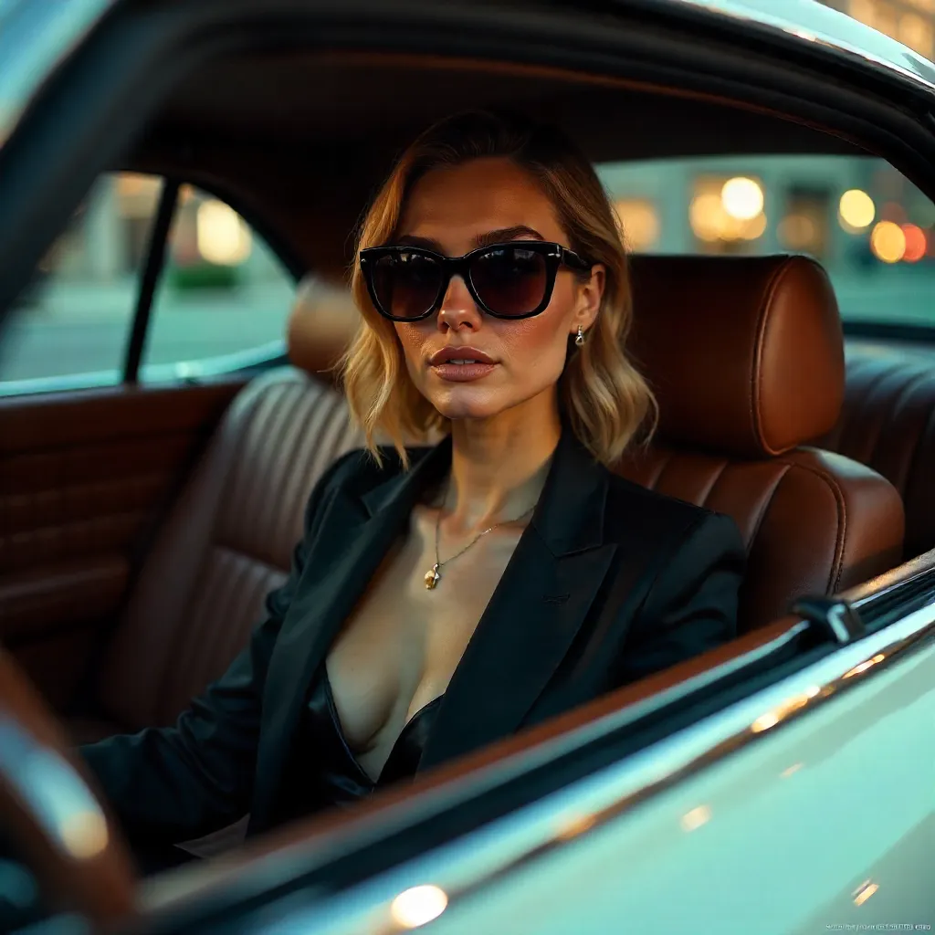 Chic Elegance in a Luxury Car