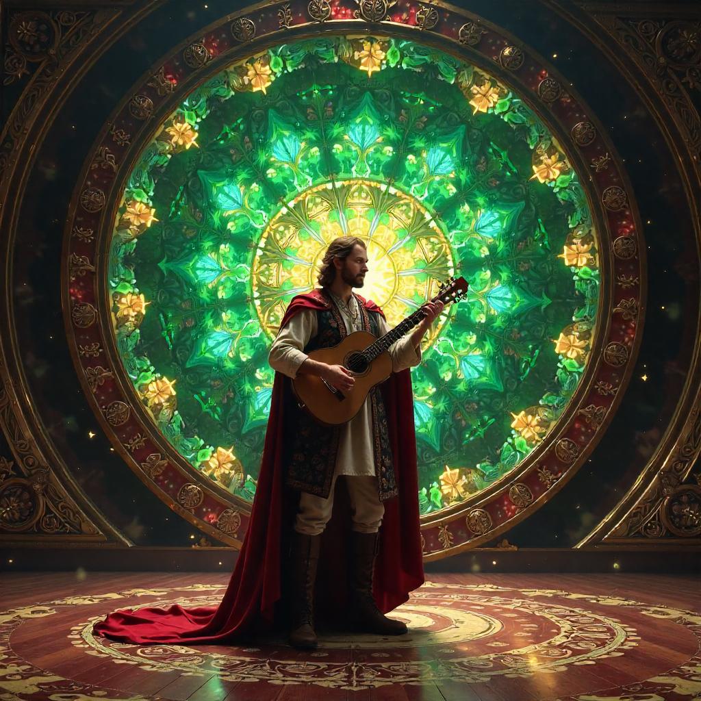 Kaleidoscopic Bard: Photorealistic Performance