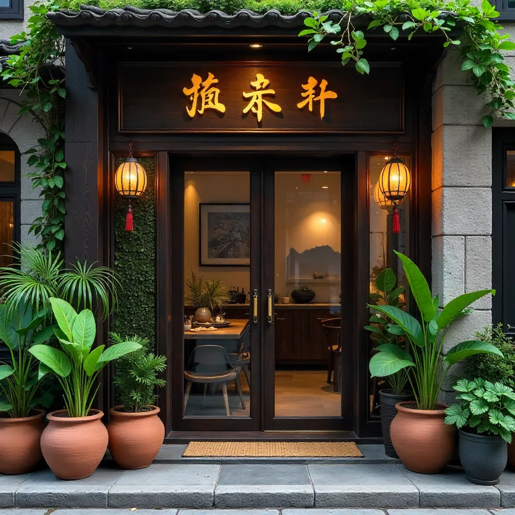 Guilin Boutique Entrance with Lush Greenery
