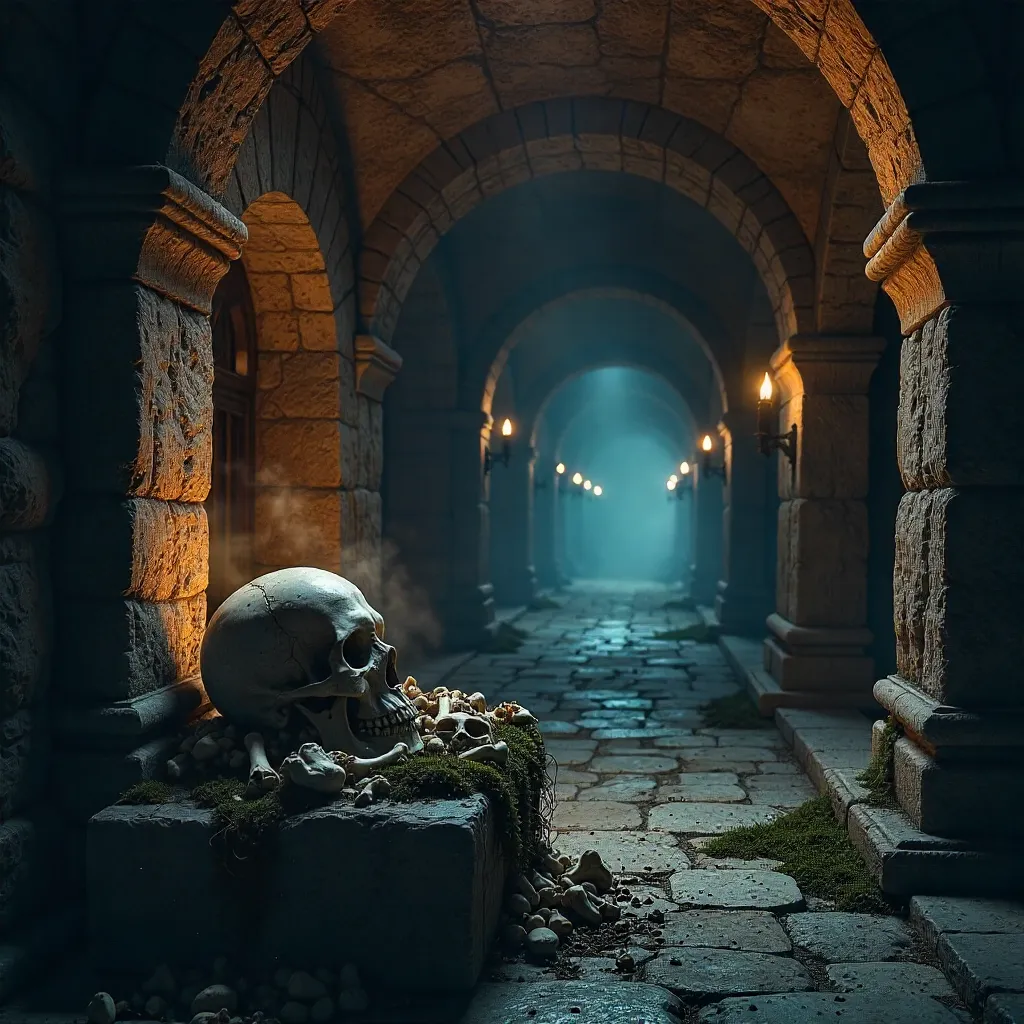 Echoes Among Catacomb Skull Piles
