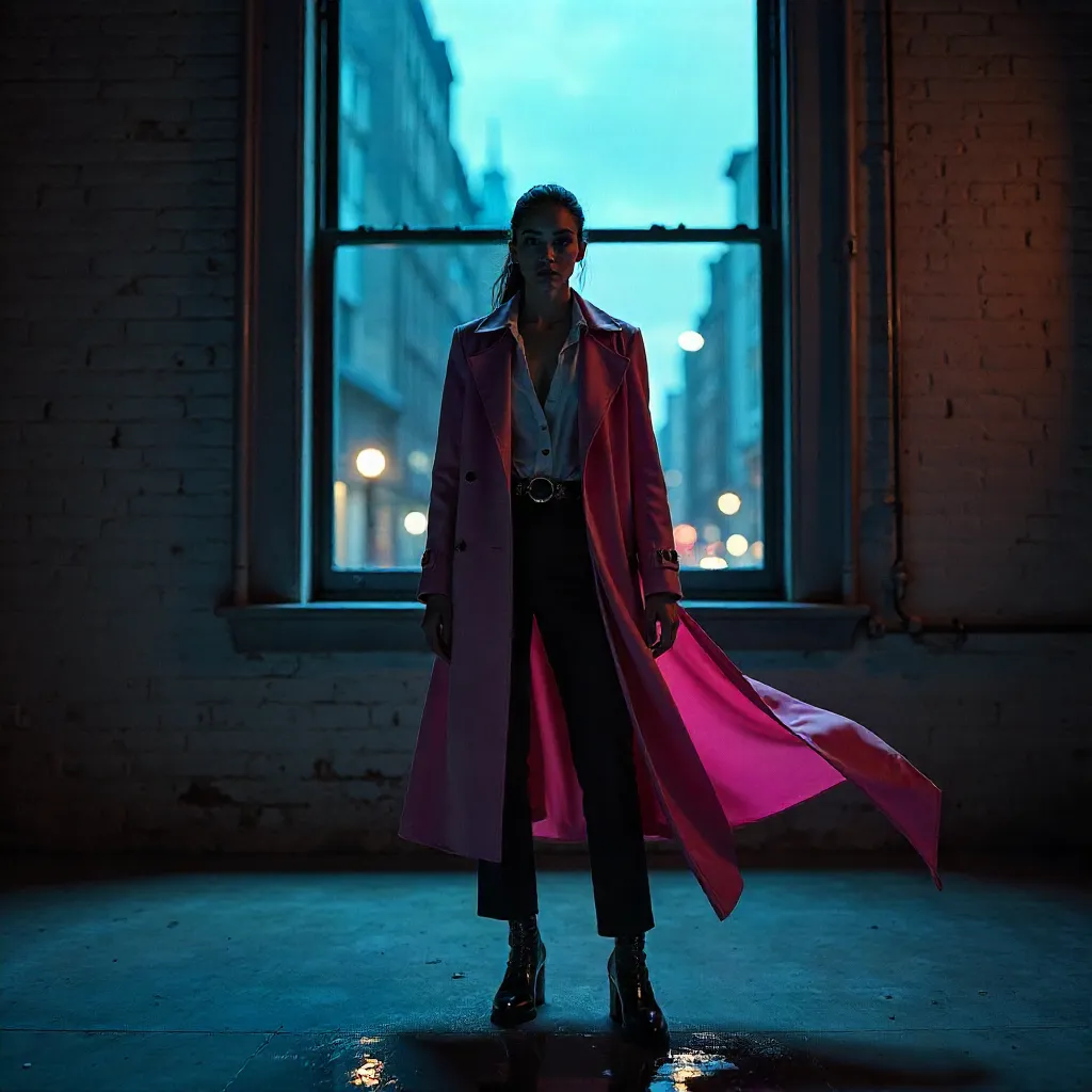 Dramatic London Studio Portrait with Motion Blur