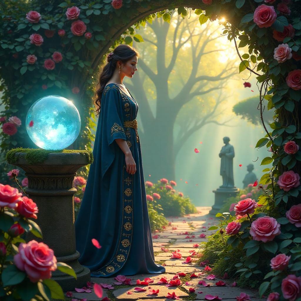 Oracle in the Rose Garden Concept Art
