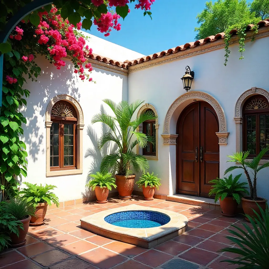 Quaint Moroccan House in a Lush Courtyard