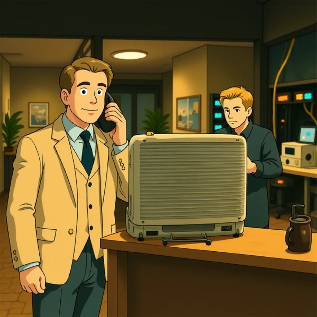 Samuli Edelmann and Michael Nyqvist in Mission: Impossible - Ghost Protocol (2011) - Anime style