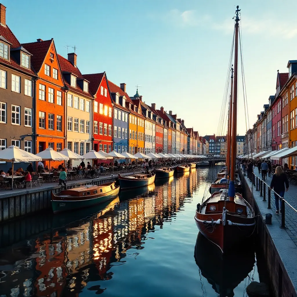 Nyhavn Canal: Colorful Copenhagen Houses and Boats