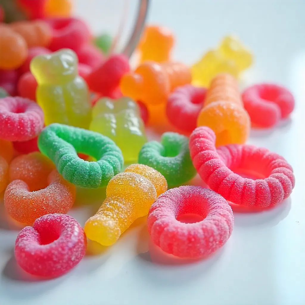 Vibrant Gummies: Teeth Shapes and Sour Candy Parade