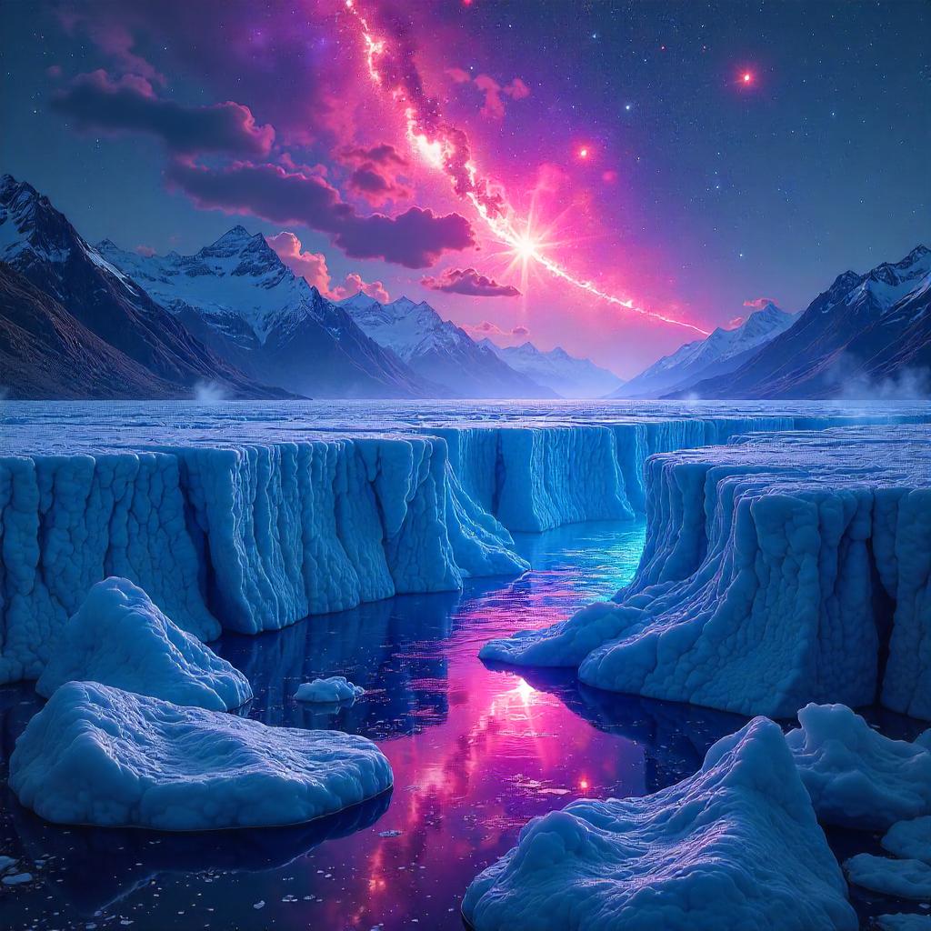 Glacial Supernova: Neon Ice Awakening