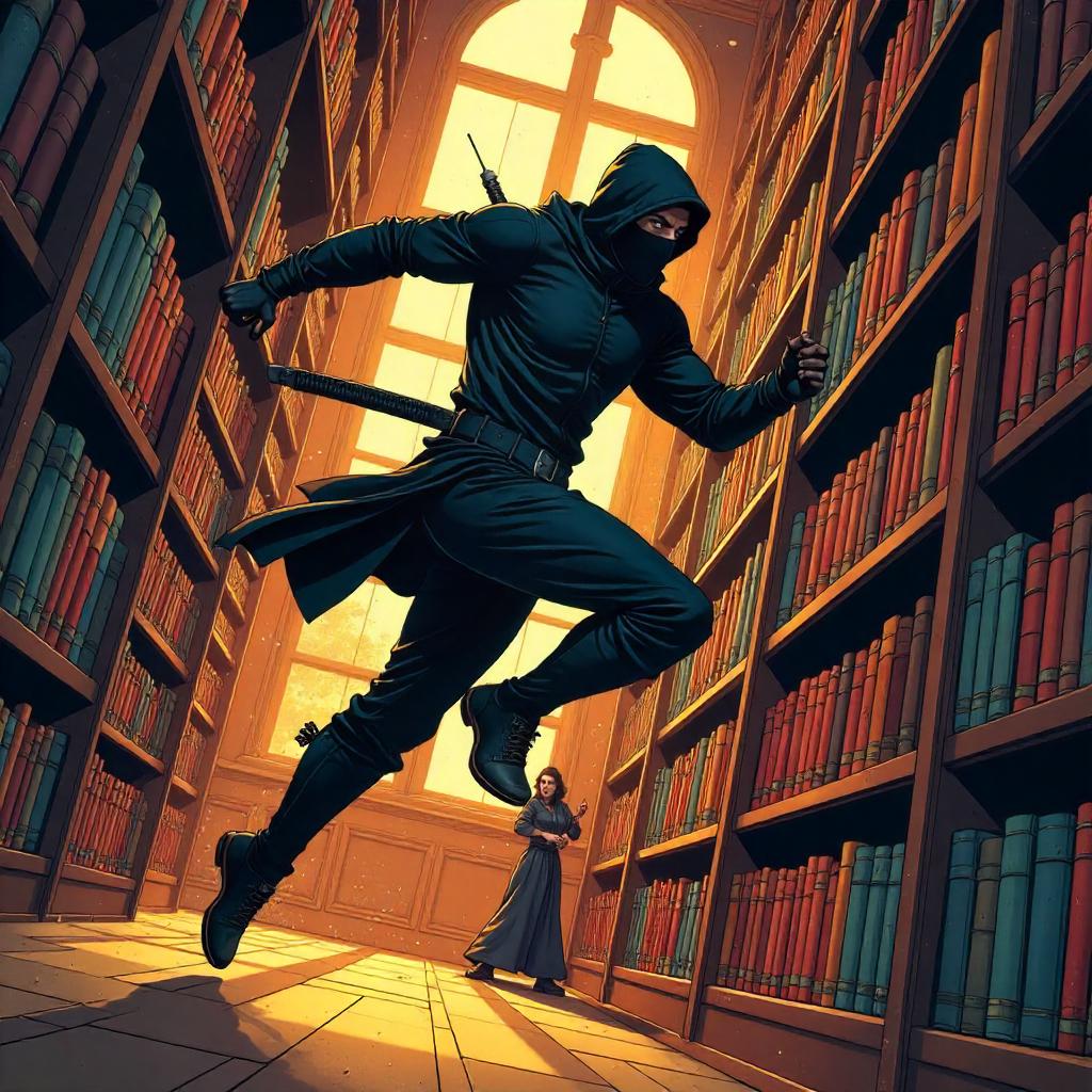 Ninja in the Library: Comic Book Action