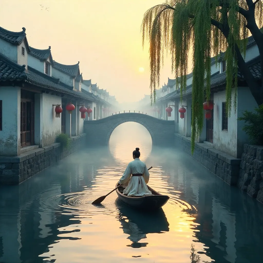 Rowing Through a Historic Chinese Water Town