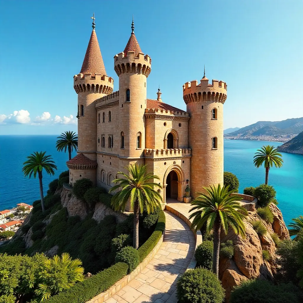 Stunning Castillo de Colomares Under Clear Blue Skies