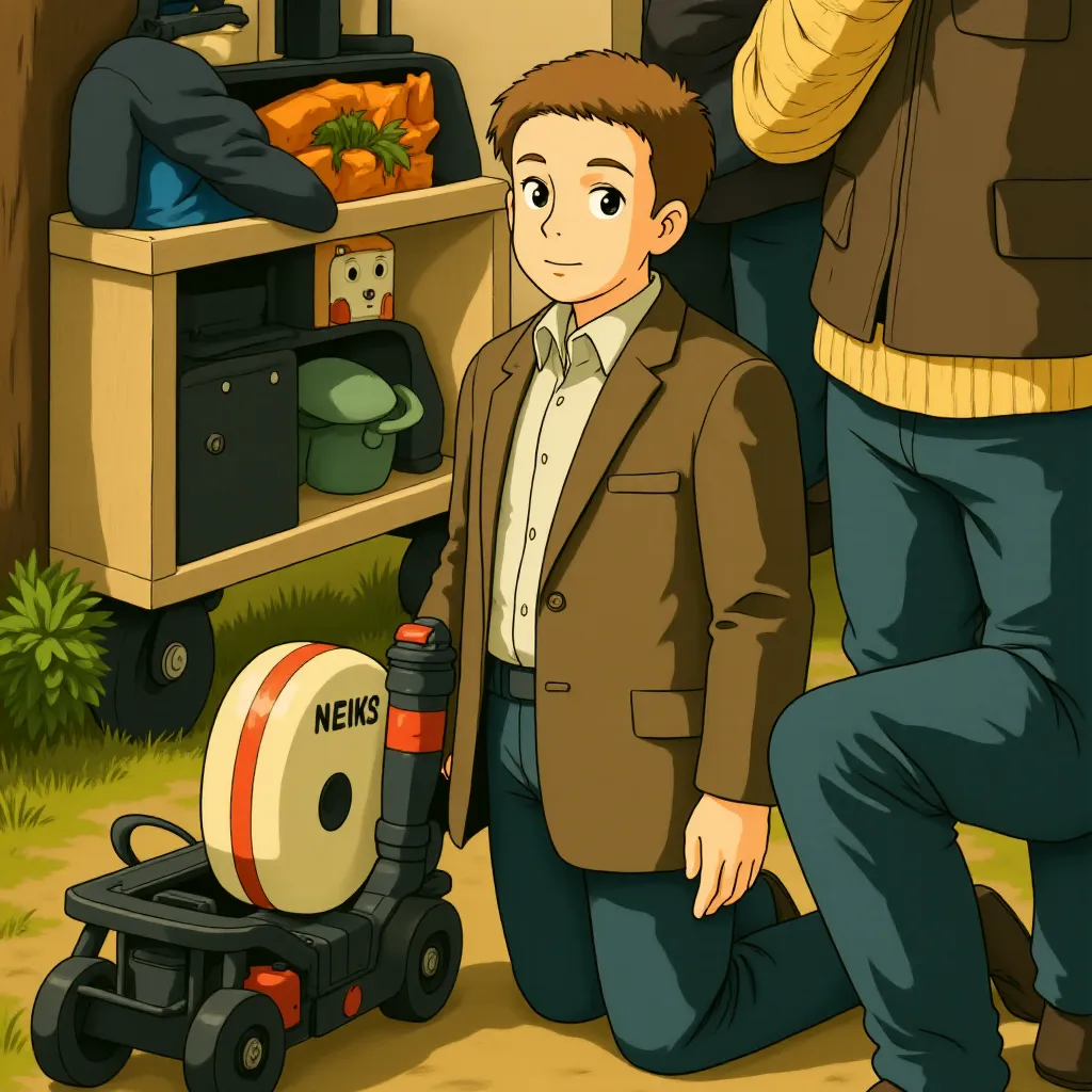 Rian Johnson in Looper (2012) - Anime style