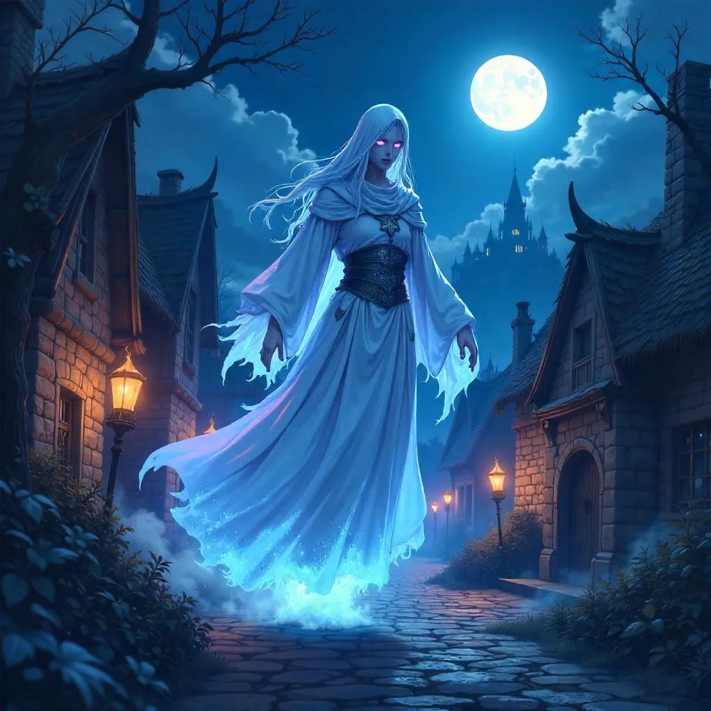 Moonlit Wraith in a Medieval Anime Realm