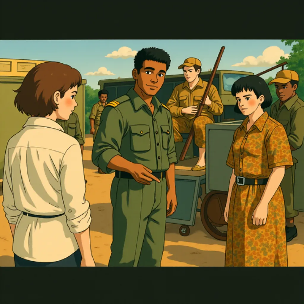 Forest Whitaker and James McAvoy in The Last King of Scotland (2006) - Anime style