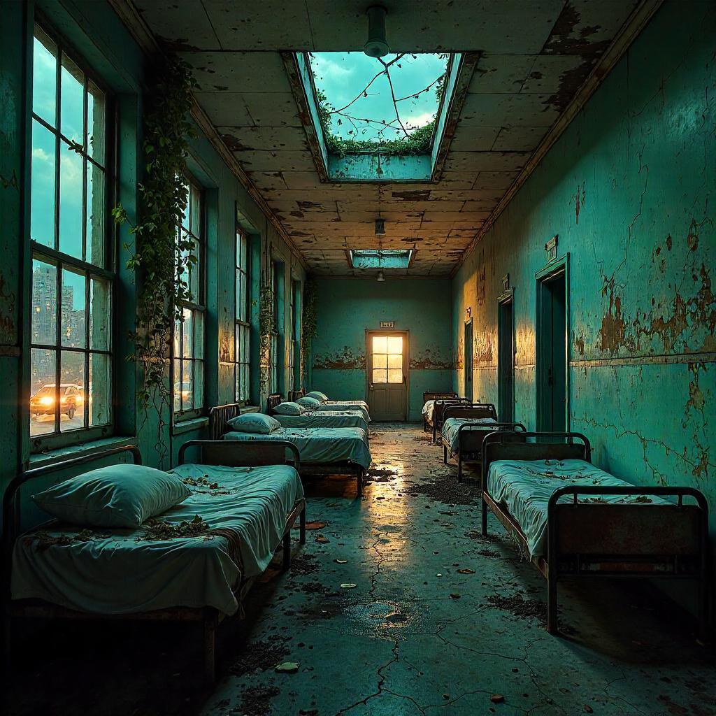 Photoreal City Inside an Abandoned Asylum