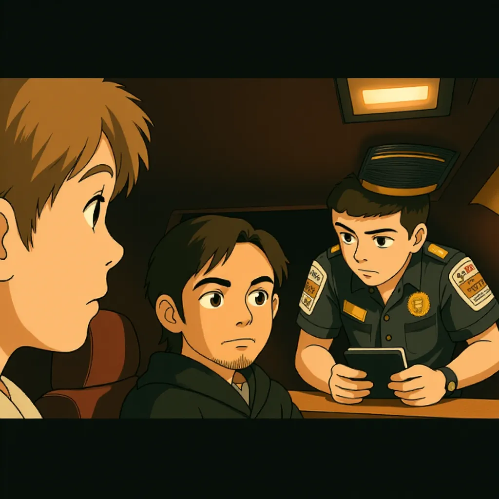 Gael García Bernal in Babel (2006) - Anime style
