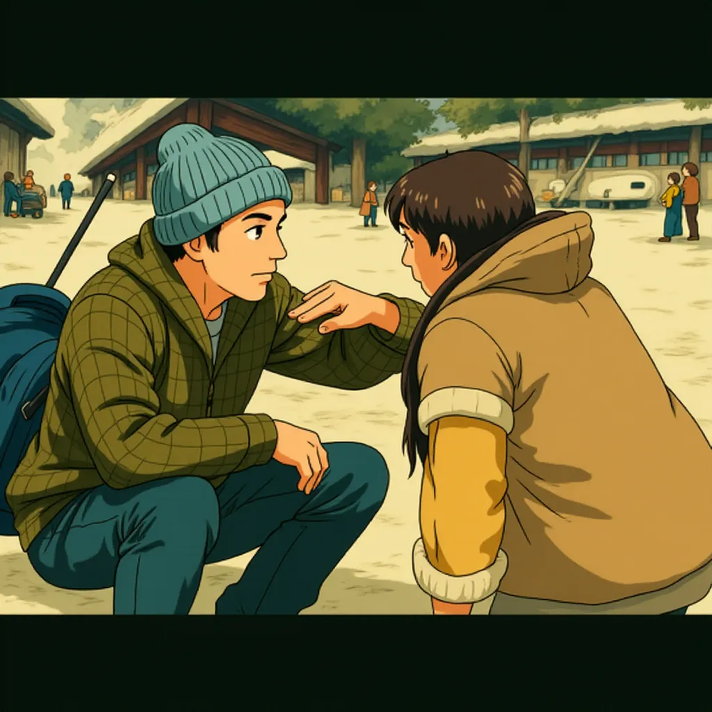 Liam Neeson in The Grey (2011) - Anime style
