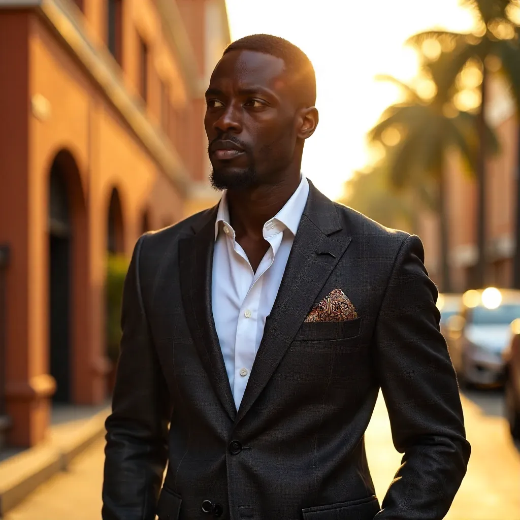 Elegant Kumasi Portrait: Modern Style, Timeless Fashion