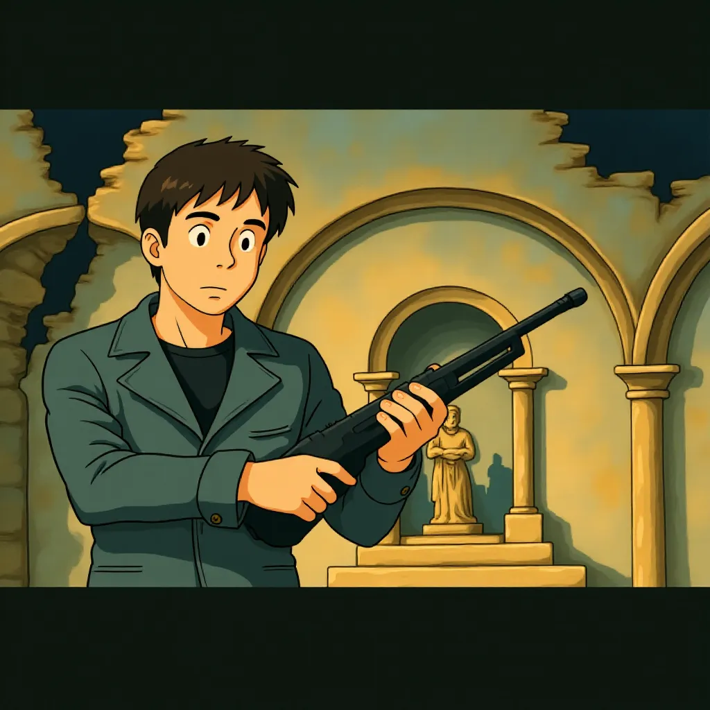 Nicolas Cage in Ghost Rider (2007) - Anime style