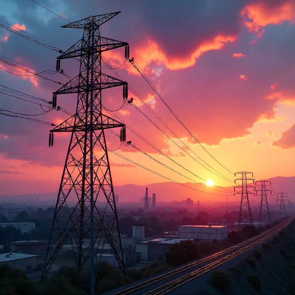 Towering Pylon Over Aguascalientes Sky