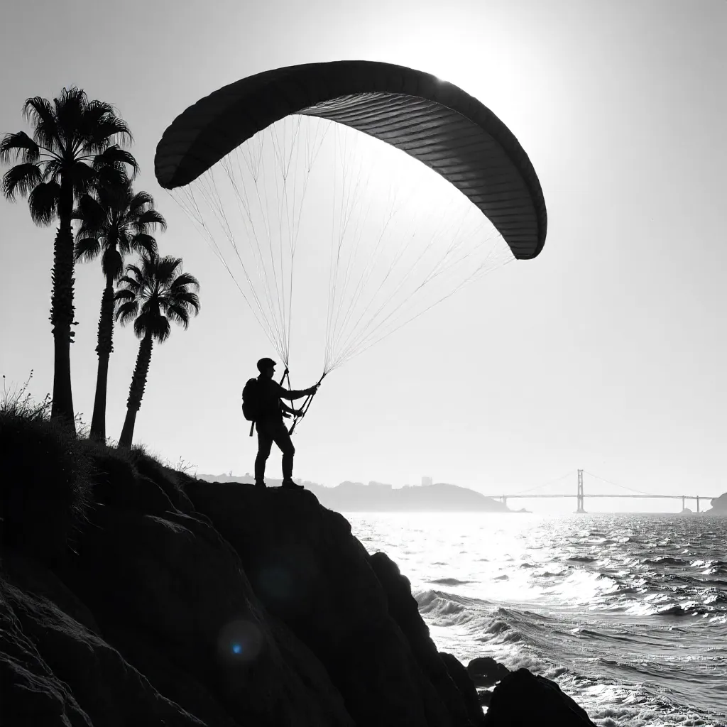 Silhouette Paraglider in San Diego