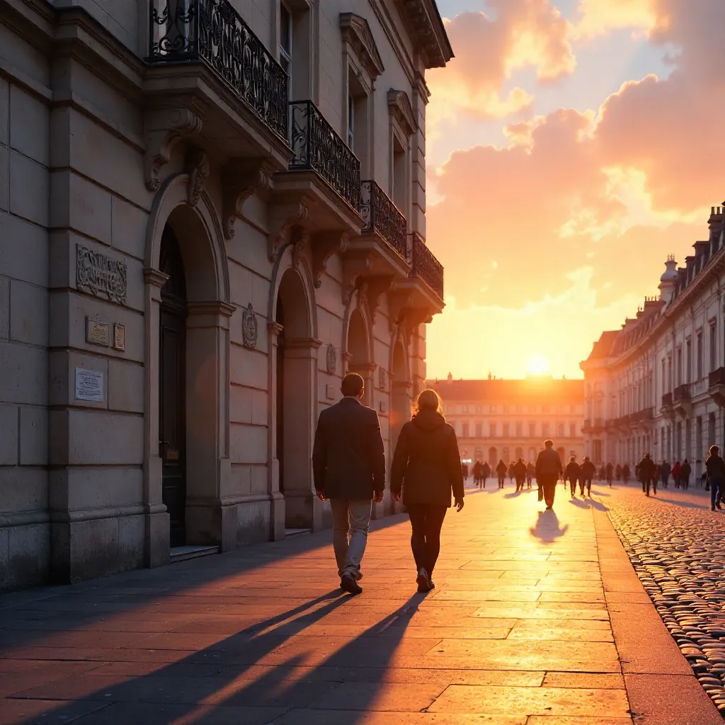 Sunrise Stroll by Nancy's Historic Facade