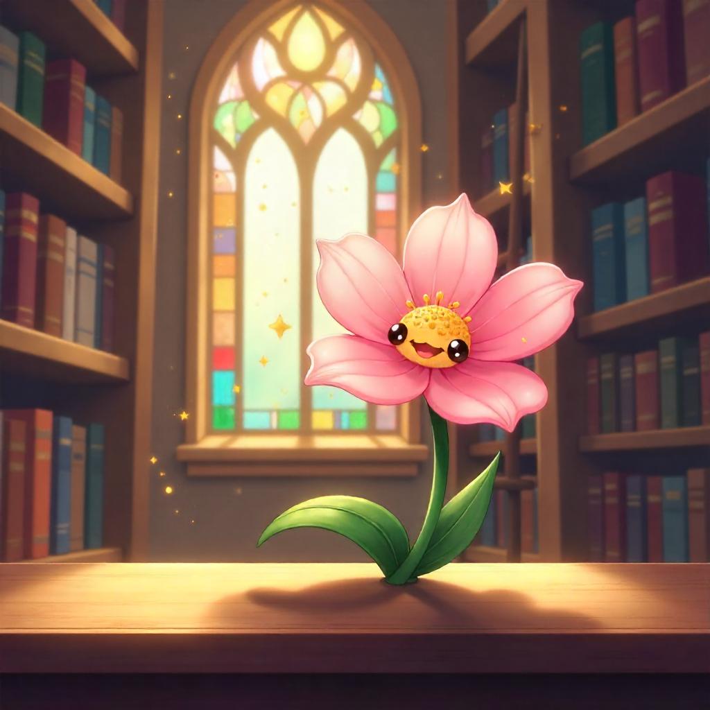 Bloom in the Quiet Library