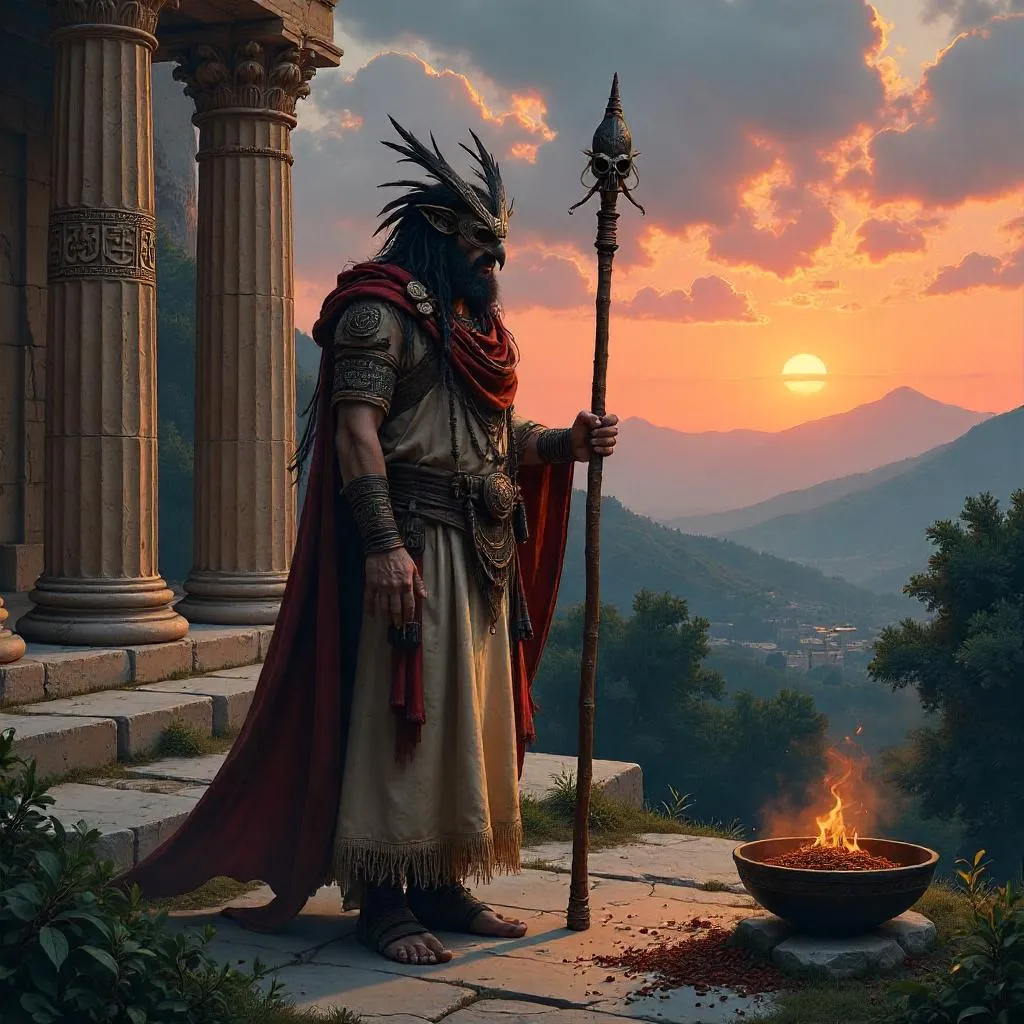 Shaman of the Olive Ruins: Ancient Greece Concept Art