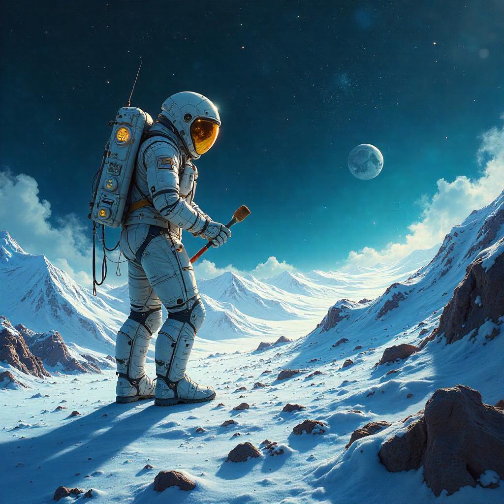 An Archaeologist on a Comet: Concept Art