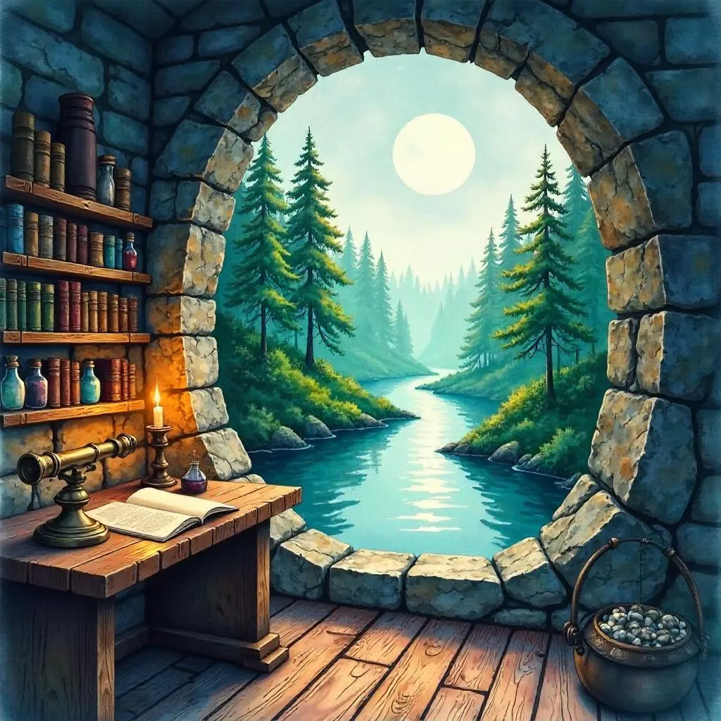 River View From a Wizard's Tower