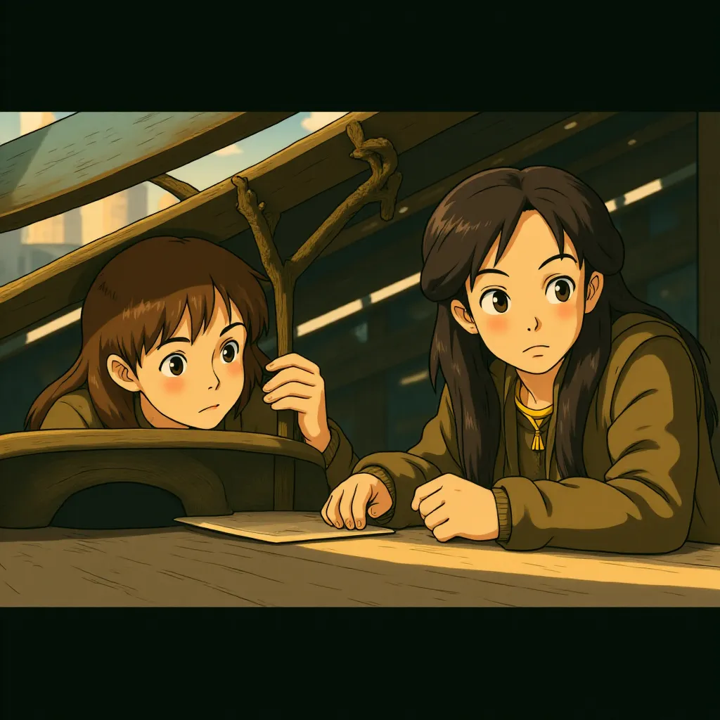 Nico Parker and Mason Thames in How to Train Your Dragon (2025) - Ghibli style