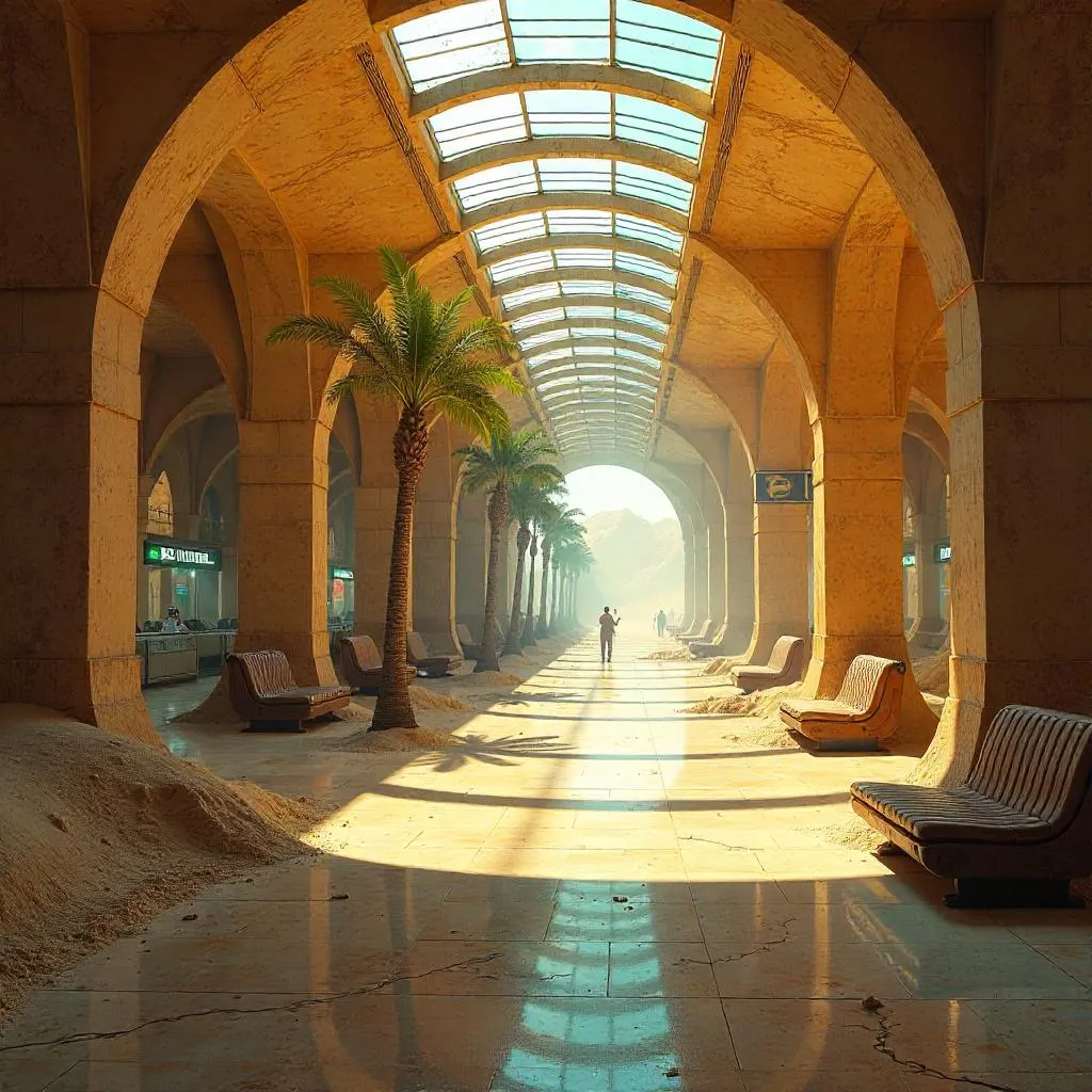 Desert Mirage in a Subterranean Subway Station