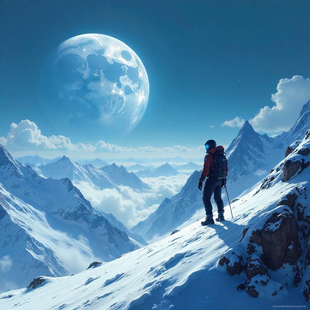 Moonlit Summit Concept Art