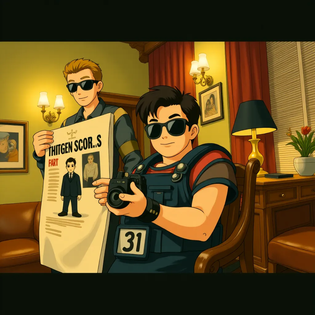 Matthew Goode and Jeffrey Dean Morgan in Watchmen (2009) - Anime style
