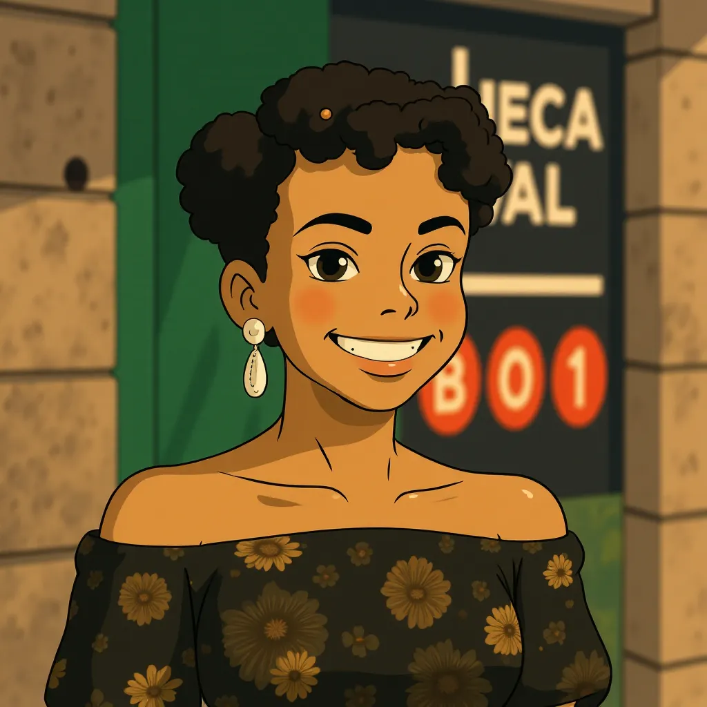 Lupita Nyong'o at an event for A Quiet Place: Day One (2024) - Ghibli style
