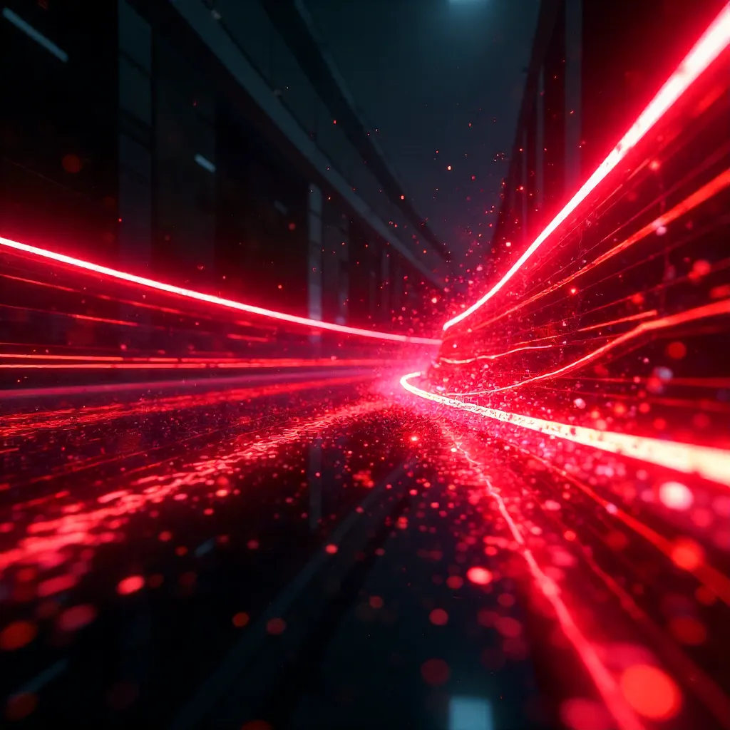 Crimson in Motion: A Kinetic Red Symphony